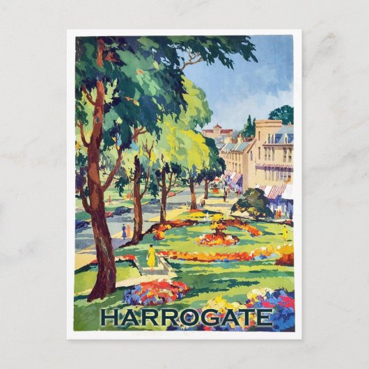 Park in Harrogate, stad North Yorkshire Briefkaart (Voorkant)