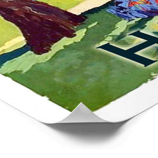 Park in Harrogate, stad North Yorkshire Poster (Hoek)