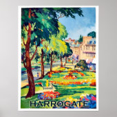 Park in Harrogate, stad North Yorkshire Poster (Voorkant)