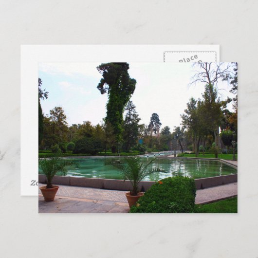 Park in Teheran Briefkaart (Voorkant / Achterkant)