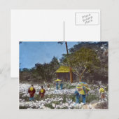 Park in Tokyo Japan Hand Tinted Briefkaart (Voorkant / Achterkant)