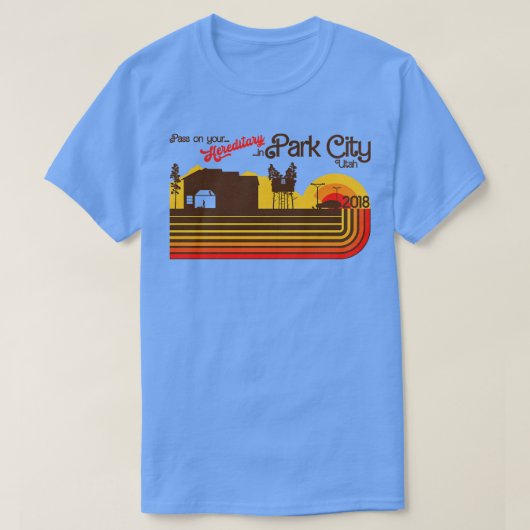 Park in Utah Retro Horror T-shirt (Design voorkant)