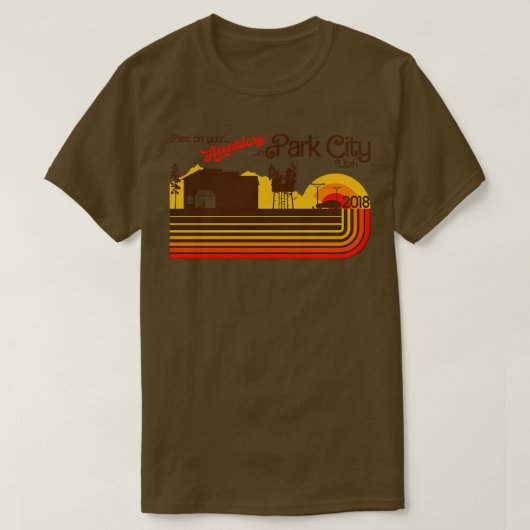 Park in Utah Retro Horror T-shirt (Design voorkant)