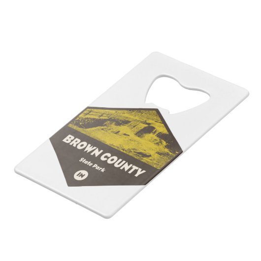 Park Indiana Creditkaart Flessenopener (Achterkant Gekanteld)