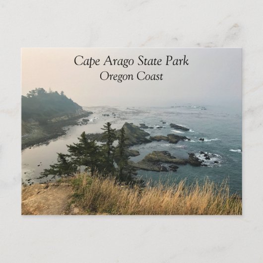 Park Kaap Arago, kust van Oregon Briefkaart (Voorkant)