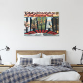 Park Kaloko-Honokohau Nat'l, Hawaii Canvas Afdruk (Insitu (Slaapkamer))