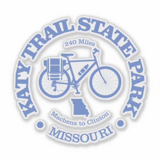 Park Katy Trail Sticker (Voorkant)
