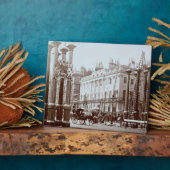 Park Lane wordt gedecoreerd voor de koningin Victo Fotoplaat (Zijkant)