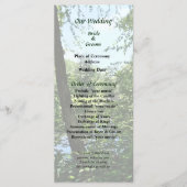Park met Bridge in Distance Wedding Program Programmakaart (Voorkant)