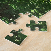 Park met brug op afstand legpuzzel (Zijkant)