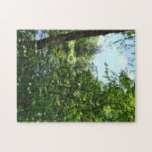 Park met brug op afstand legpuzzel (Horizontaal)