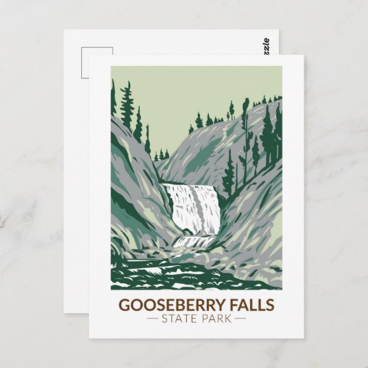 Park Minnesota  Herfsten Briefkaart (Voorkant / Achterkant)