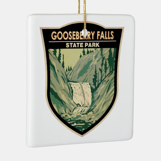 Park Minnesota  Herfsten Keramisch Ornament (Rechts)