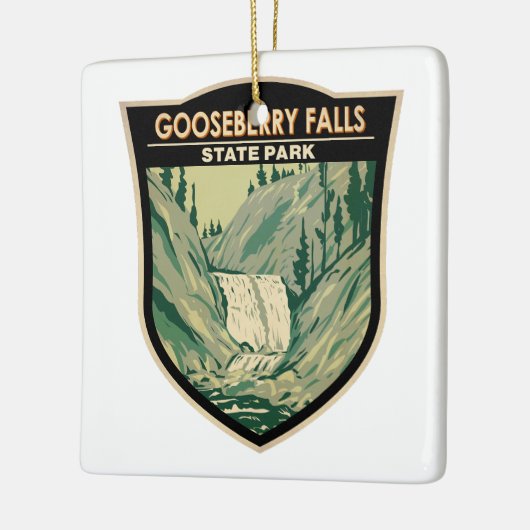 Park Minnesota  Herfsten Keramisch Ornament (Links)