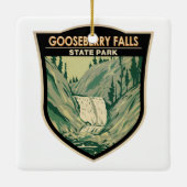 Park Minnesota  Herfsten Keramisch Ornament (Achterkant)