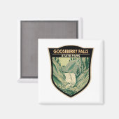 Park Minnesota Herfsten Magneet (Voorkant / Achterkant)