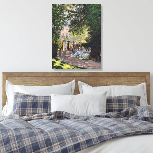 Park Monceau Monet Fine Impressionisme Art Canvas Afdruk (Insitu (Slaapkamer))