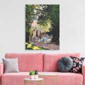Park Monceau Monet Fine Impressionisme Art Canvas Afdruk (Insitu (Woonkamer))
