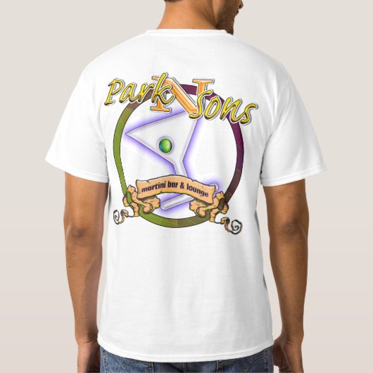 Park N Sons Martini Bar & Lounge T-shirt (Achterkant)