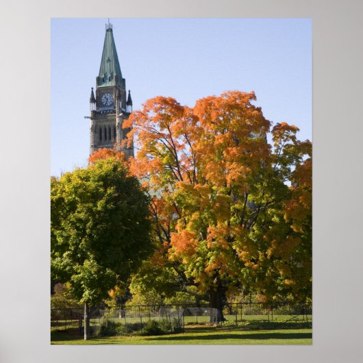 Park naast het Parliment Building in Ottawa, Poster (Voorkant)