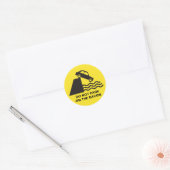 Park niet op de Bacon Ronde Sticker (Envelop)