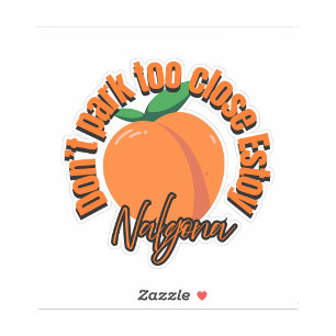 Park niet te dicht estoy nalgona decal sticker