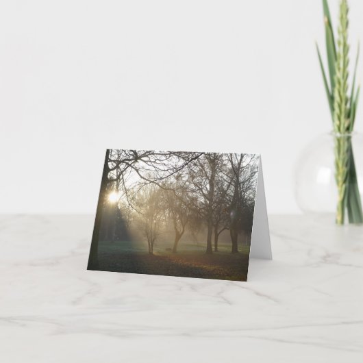 Park" Notecard het "van de winter Kaart (Voorkant)