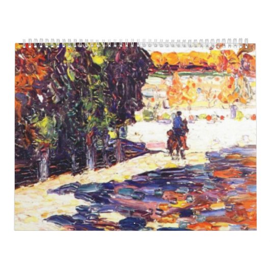 Park of St. Cloud with horseman Wassily Kandinsky Kalender (Hoes)