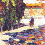 Park of St. Cloud with horseman Wassily Kandinsky Staand Fotobeeldje<br><div class="desc">CLASSIC ART is a line of products designed to bring art into the home and yourself. This collection will make you feel confident in your own skin. You'll be the center of Let with our bright coau and creative designs. It's perfect for people who want to feel like they re...</div>