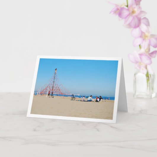 Park op Malvarossa Beach, Valencia, Spanje Kaart (Orchidee)