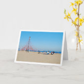 Park op Malvarossa Beach, Valencia, Spanje Kaart (Gele Bloem)