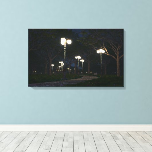 Park Place Canvas Afdruk (Insitu (Houten vloer))