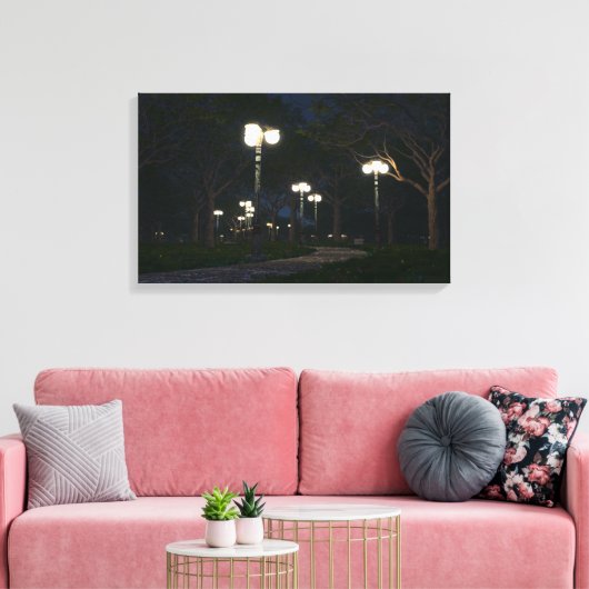 Park Place Canvas Afdruk (Insitu (Woonkamer))