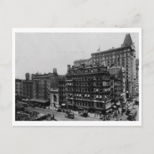 Park Place en Broadway, Vintage van New York Briefkaart