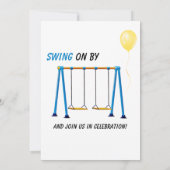 Park Playground Fun Kids Birthday Kaart (Achterkant)