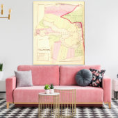 Park Pond Roger Williams Park Atlas Map Canvas Afdruk (Insitu (Woonkamer))