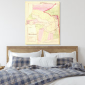 Park Pond Roger Williams Park Atlas Map Canvas Afdruk (Insitu (Slaapkamer))
