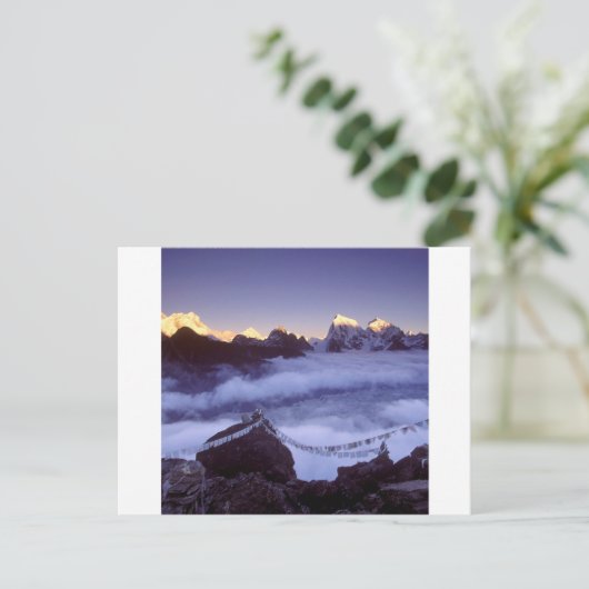 Park Prayer Flags op Everest Nepal Briefkaart (Staand voorkant)