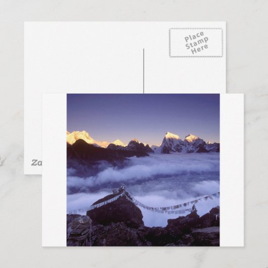 Park Prayer Flags op Everest Nepal Briefkaart (Voorkant / Achterkant)