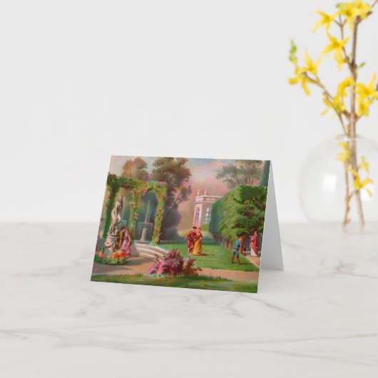 Park Promenade Note Kaart (Gele Bloem)