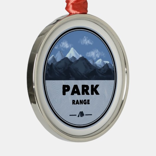 Park Range Colorado Camping Metalen Ornament (Rechts)