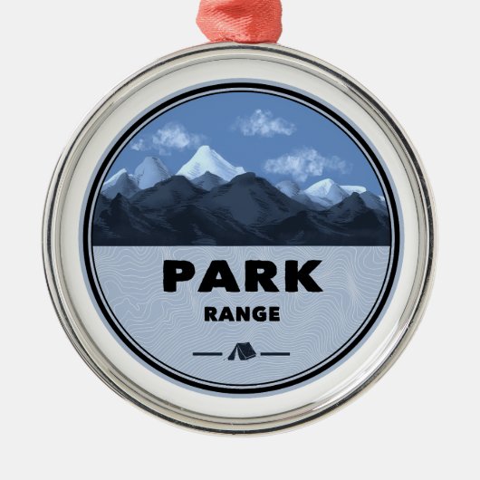 Park Range Colorado Camping Metalen Ornament (Voorkant)