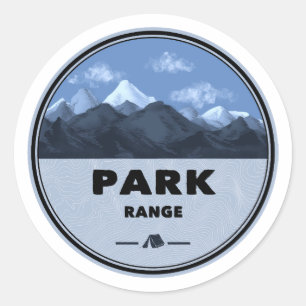 Park Range Colorado Camping Ronde Sticker