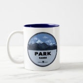 Park Range Colorado Camping Tweekleurige Koffiemok (Links)
