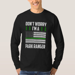 Park Ranger Amerikaanse Vlag Natuurbeschermer Jach T-shirt
