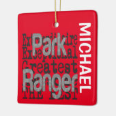 Park Ranger Extraordinaire CUSTOM Keramisch Ornament (Links)