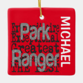 Park Ranger Extraordinaire CUSTOM Keramisch Ornament (Voorkant)