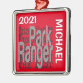 Park Ranger Extraordinaire CUSTOM Metalen Ornament (Links)