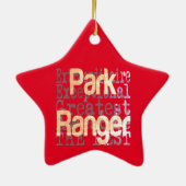 Park Ranger Extraordinaire Keramisch Ornament (Achterkant)