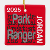 Park Ranger Extraordinaire Keramisch Ornament (Voorkant)